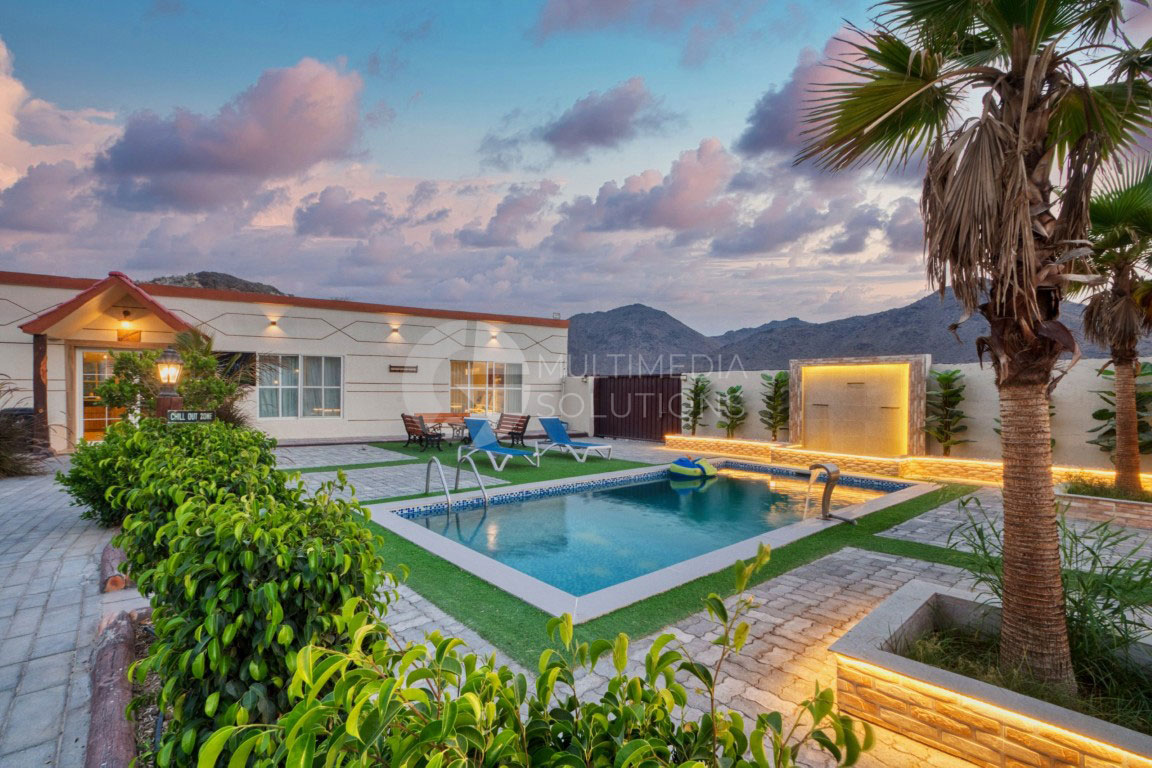 360 Virtual Tour of 800 Mountain – 4 Bedroom Villa & Resort in Fujairah