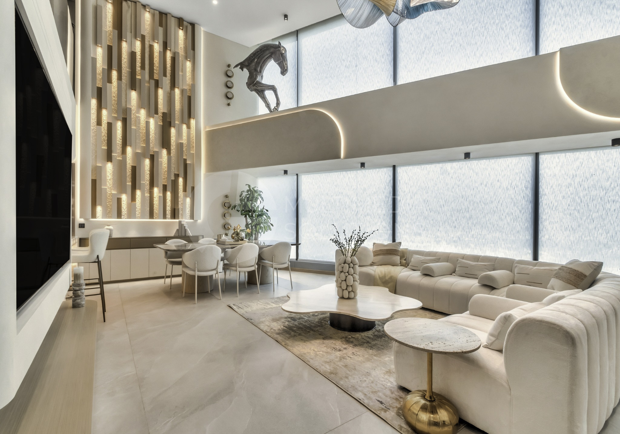 Duplex Apartment Videography: Modern Living & Dining Design | Jumeirah Living, WTC Dubai